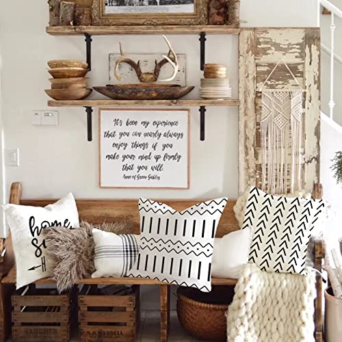 Pillow Covers 18x18 Set of 4 (Cream White / 18" x 18" (Pack of 4))