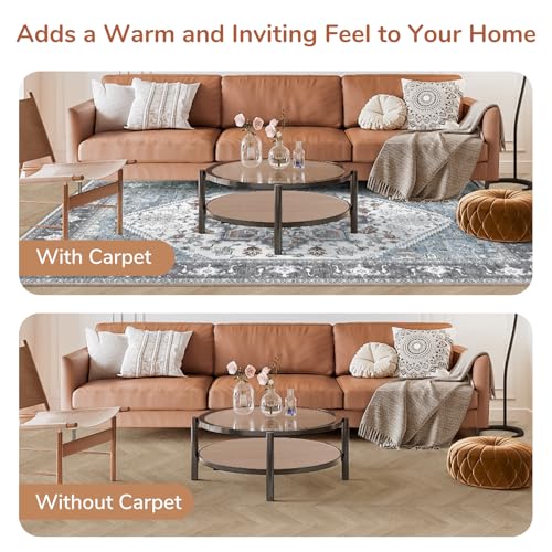 Soft Area Rugs 8x10 (8' x 10' (Rectangular) / Grey & Yellow)