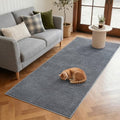 5x7 Pure Dark Grey Area Rug Non (05 Pure Dark Grey / 5' x 7' (Rectangular))