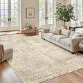 6x9 Area Rug for Living Room Washable Non (Light Brown / 6' x 9' (Rectangular))