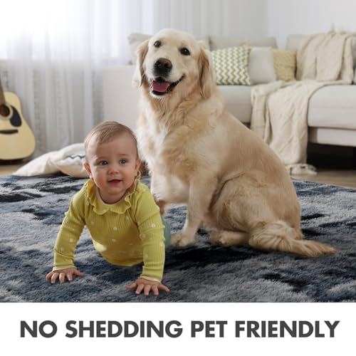 9x12 Ft Extra Large Shag Rugs for Living Room (Ca Blue 5sm12 / 9' X 12' (Rectangular))