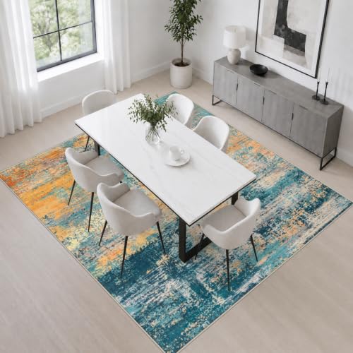 Area Rug Living Room (Rosy Haze / 8' x 8' (Square))
