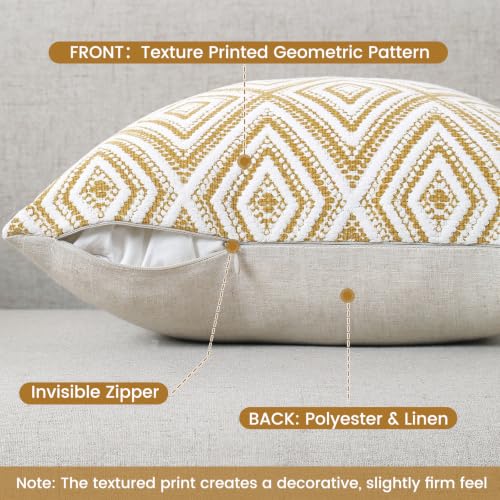 Throw Pillow Covers 18x18 (Ochre / 18" x 18" (Pack of 4))