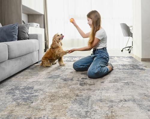 9x12 Area Rug Living Room Rugs (Blue Grey / 9' x 12' (Rectangular))