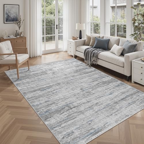 5x7 Area Rugs (Blue/Grey / 5' x 7' (Rectangular))