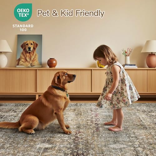 8x10 Area Rugs for Living Room (Dark/Brown / 8' X 10' (Rectangular))