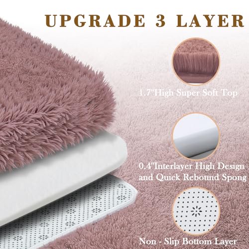 4x6 Area Rugs for Bedroom (Blush / 4' x 6' (Rectangular))