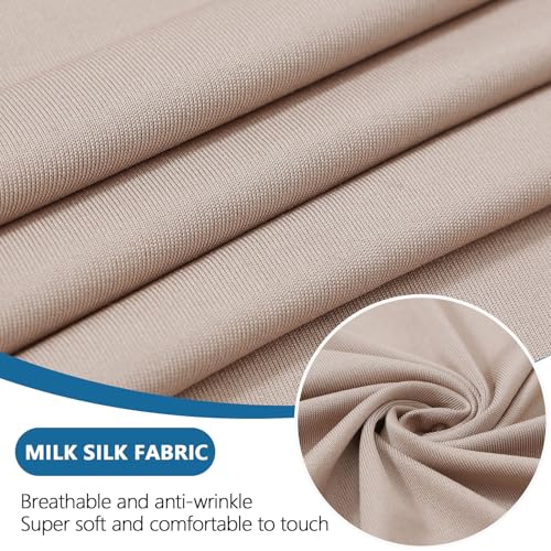 Milk Silk Couch Cushion Covers (Taupe / Seat Cover Large)