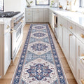 Soft Area Rugs 2x10 (2' x 10' (Runner) / Blue & Red)