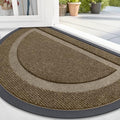 Half Circle Front Door Mat Outside 71x47 All (Brown / 71" x 47")