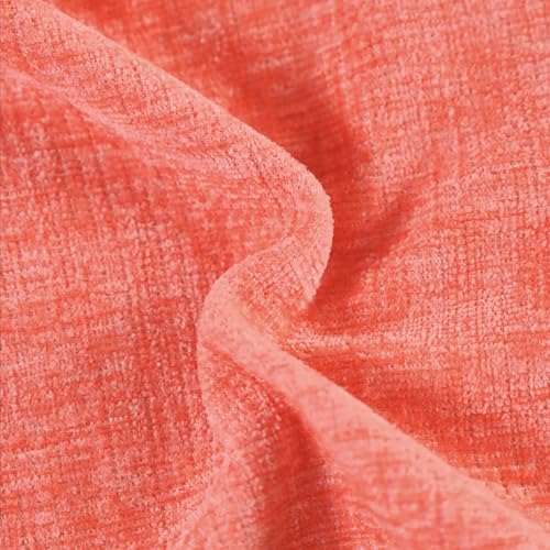 Decorative Couch Throw Pillow Covers 16 X 16 Inches Living Coral (16" x 16" (Pack of 2) / Living Coral)