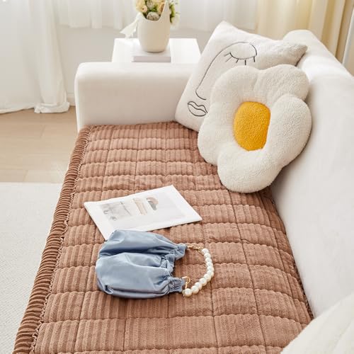 Couch Covers for Dogs Washable (Dark Brown / 27.6" X 59")