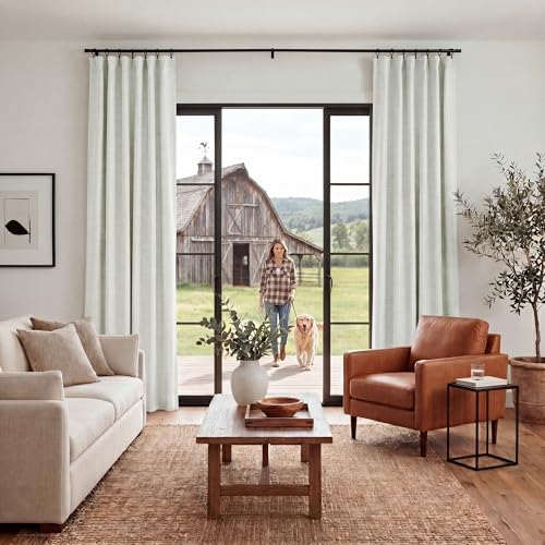 Ivory White 100% Blackout Curtains for Bedroom (Ivory White / 52"W x 96"L (Pack of 2))