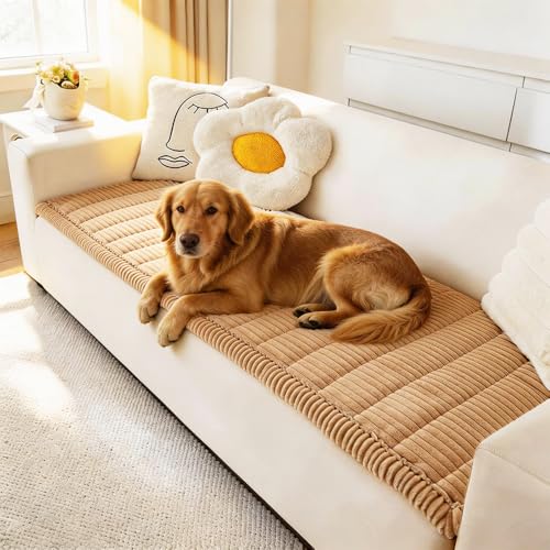 Couch Covers for Dogs Washable (Light Brown / 23.6" X 47")