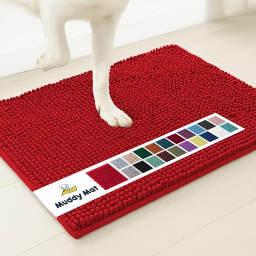Super Water Absorbent Door Mat Indoor (Red / 6ft x 9ft)