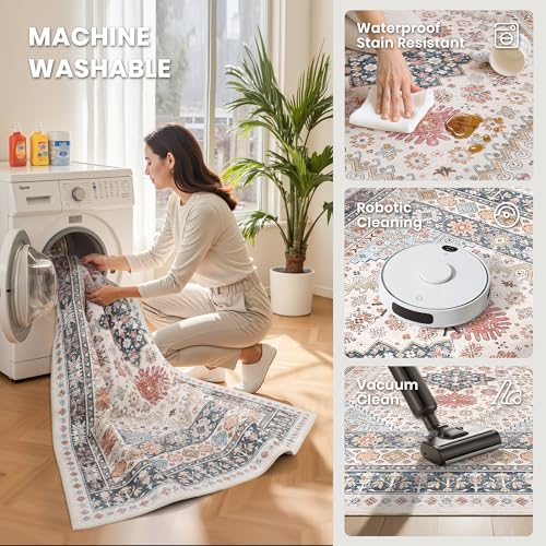 6x9 Area Rugs for Living Room (Multi Color / 6' x 9' (Rectangular))