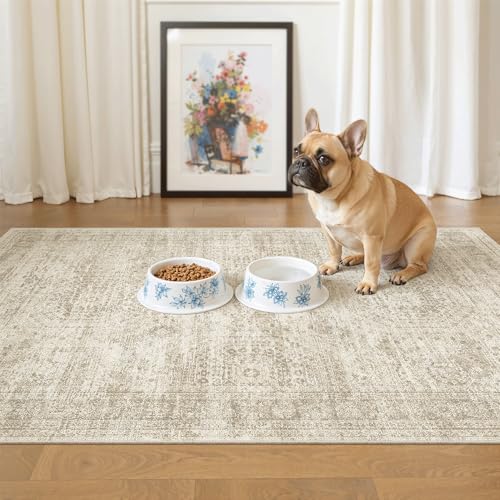 3x4 Rugs Non Slip (Beige / 3' x 4' (Rectangular))