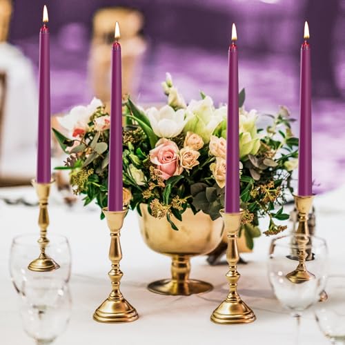 0.87×10 Inch Purple Taper Candles (Purple)