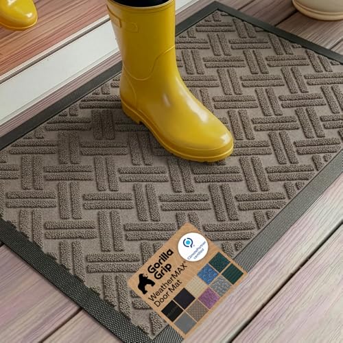WeatherMAX Door Mat (Taupe Basket Weave / 35" x 23")