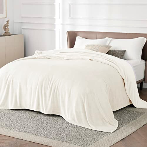 GentleSoft Fleece Blanket California King (01 - Cream / California King (102" X 96"))