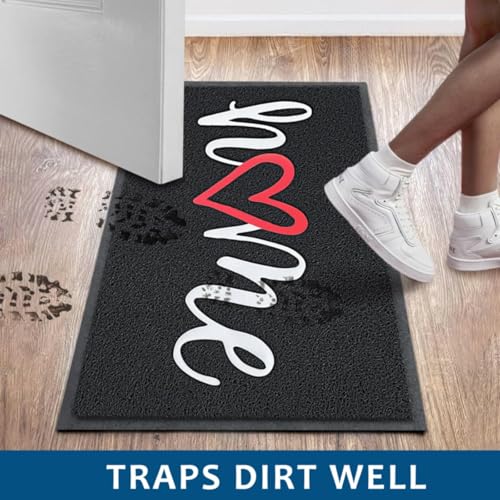 Door Mat 3 Pack Outside Inside Home Doormat 30"x17.5" Durable Floor Mat Non Slip Rug Ultra Absorb Mud Easy Clean Front Doormat for Garage (2'6" x 1'6" / 3pack Home)