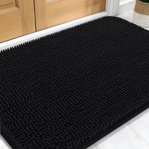 Dog Door Mat for Muddy Paws 34x21 (Black / 34" X 21")