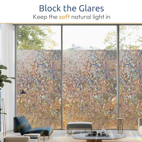 Rainbow Window Privacy Film (35.4" x 157.4" / Brown)