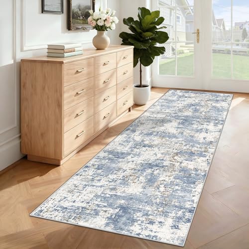 2x7 Runner Rug for Hallway (Blue / 2' x 7' (Rectangular))