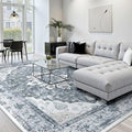 Washable Area Rug (Grey/White/Beige / 8' x 10' (Rectangular))