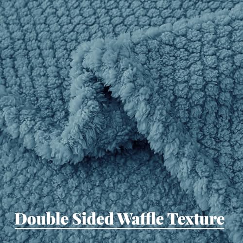 Soft Fleece Queen Size Bed Blanket (Slate Blue / Queen(90x90 In))