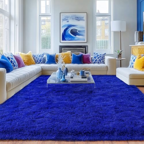 Rugs for Living Room 5x7 (5' x 7' (Rectangular) / Royal Blue)