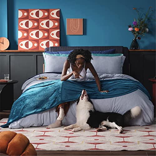 GentleSoft Fleece Blankets King Size Teal (Teal Blue / King (108" x 90"))