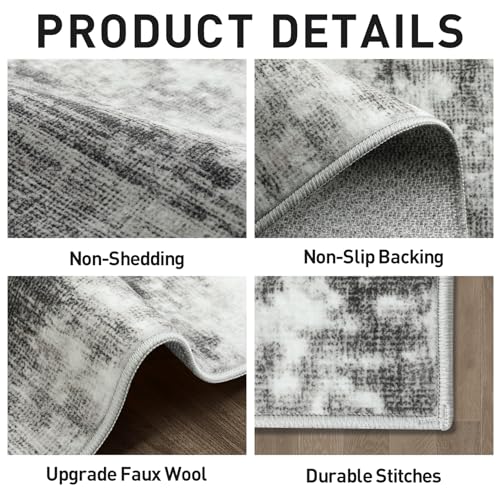 8x10 Area Rugs for Living Room (Black/Grey / 8' x 10' (Rectangular))