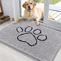 Dog Door Mat for Muddy Paws 36x24 (Light Grey / 36" X 24")