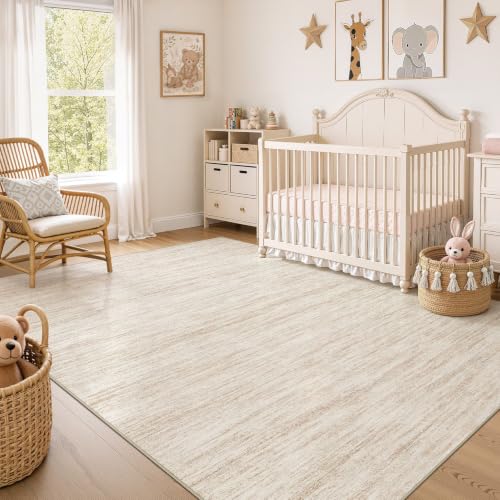 Boho 5x8 Area Rug Living Room Rugs Machine Washable Beige (A-beige / 5' x 8' (Rectangular))