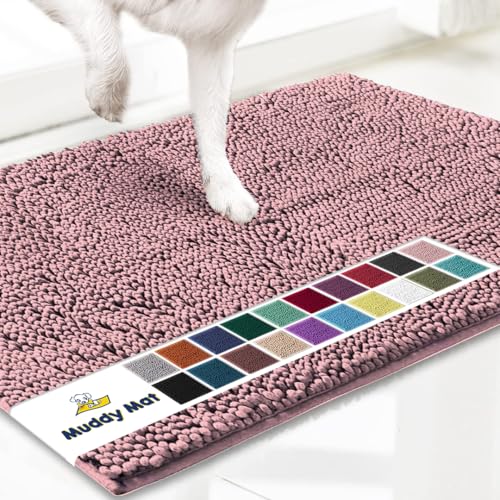 Super Water Absorbent Door Mat Indoor (Light Pink / 48" x 72")