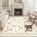 Cat 6x9 Area Rugs for Living Room (Cat Beige / 6' x 9' (Rectangular))