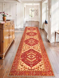 2'6"x12' Washable Non Slip Boho Runner Rug for Hallway (Red/Multi / 2'6" x 12' (Runner))