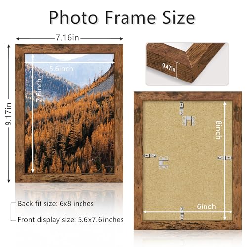 6x8 Picture Frame (Brown / 6x8)