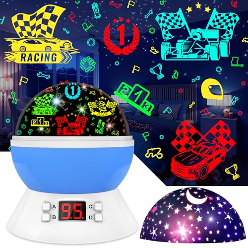 Cars Night Light for Boys (Blue-2)