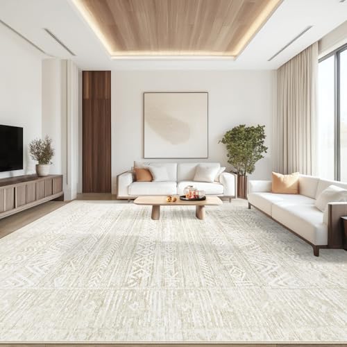 Living Room Rugs 10x14 (Ivory Beige / 10' x 14' (Rectangular))