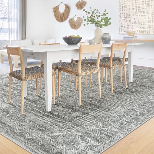 6x9 Area Rugs for Living Room (Grey / 6' x 9' (Rectangular))