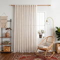 Natural Linen Sliding Glass Door Curtains (100"W x 108"L (Pack of 1) / Natural Linen)