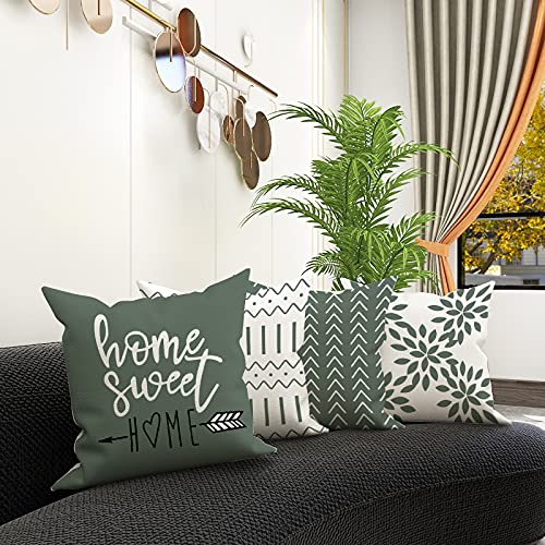 Pillow Covers 18x18 Set of 4 (Aqua Green / 18" x 18" (Pack of 4))