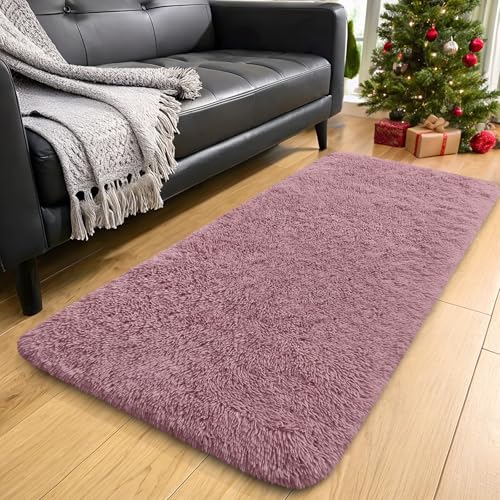 2x4 Machine Washable Runner Rugs for Hallway (2x4 Ft / Blush)