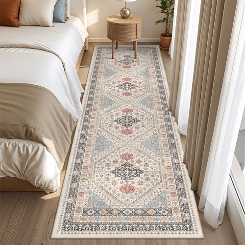 Runner Rug 2x8 Runners for Hallways Washable Rugs (Blue/Red/Multi / 2' x 8' (Runner))