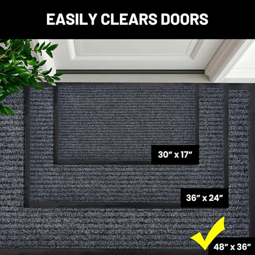 Front Door Mat (48" x 36" / Steel Gray)