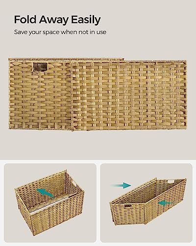 Woven Storage Basket with Lid (105 L / Natural)