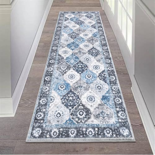 HEBE Hallway Runner Rug 2'x6' (Multi-blue / 2' x 6' (Rectangular))