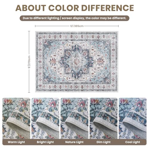 9x12 Area Rugs for Living Room (Blue / 9' x 12' (Rectangular))